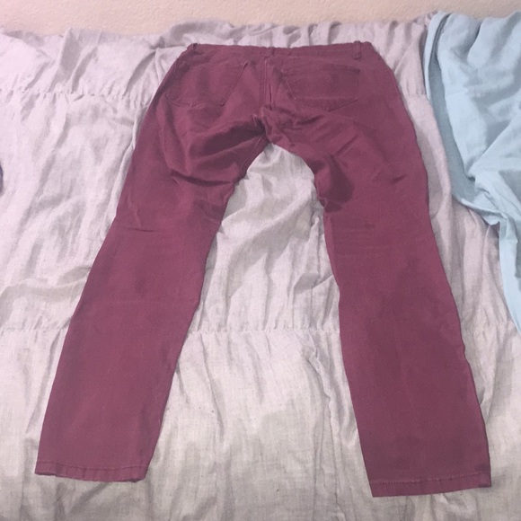 Charlotte Russe maroon jeans - Picture 2 of 2